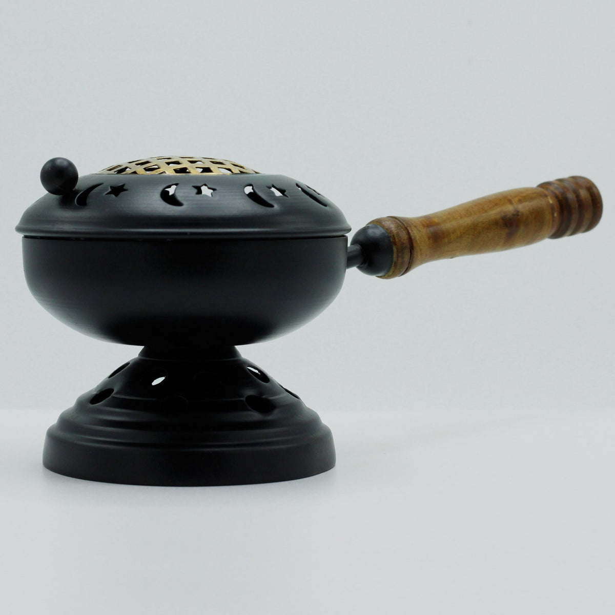 Large Iron Censer on Stand Incense Burner