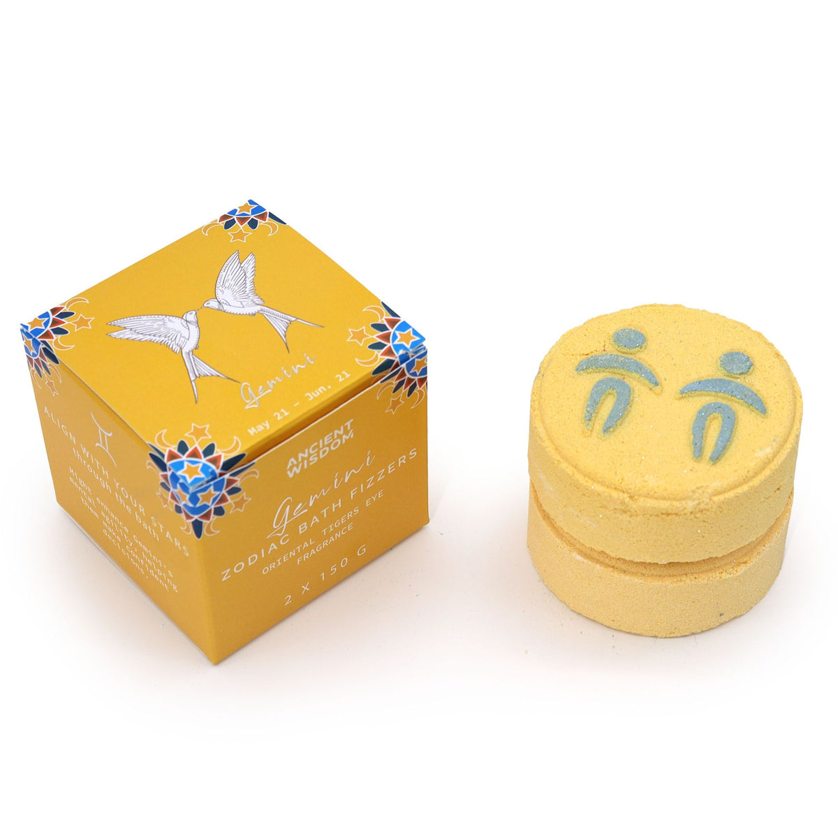 Zodiac Bath Fizzers with Horoscope - Gemini