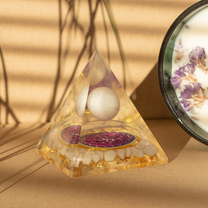 Orgonite Pyramids - Floating Quatz Sphere - Quartz
