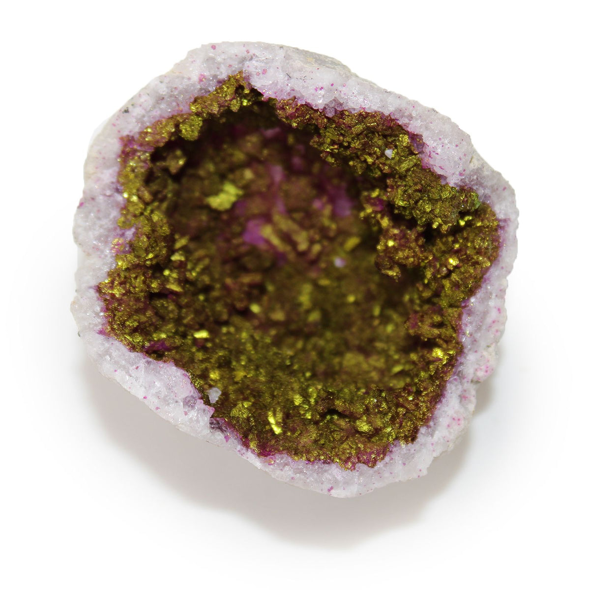 Calsite Geodes - Natural Rock - Pink & Gold