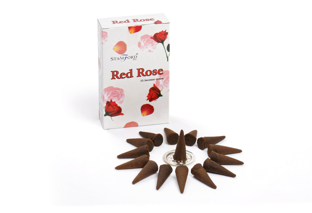 Stamford Red Rose Incense Cones