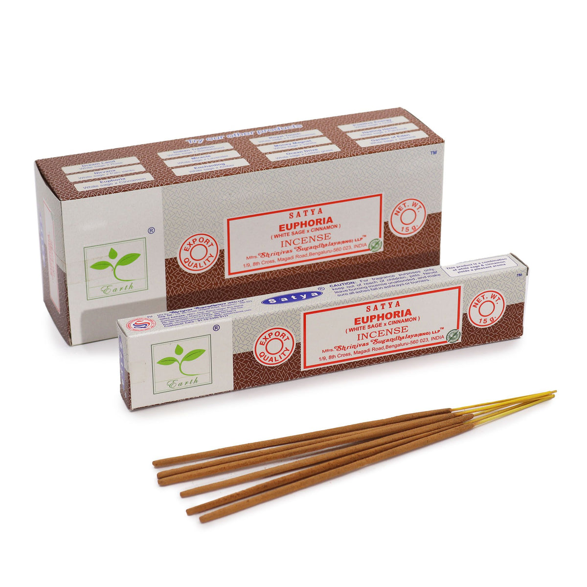 Euphoria Incense - White Sage & Cinnamon - 15g