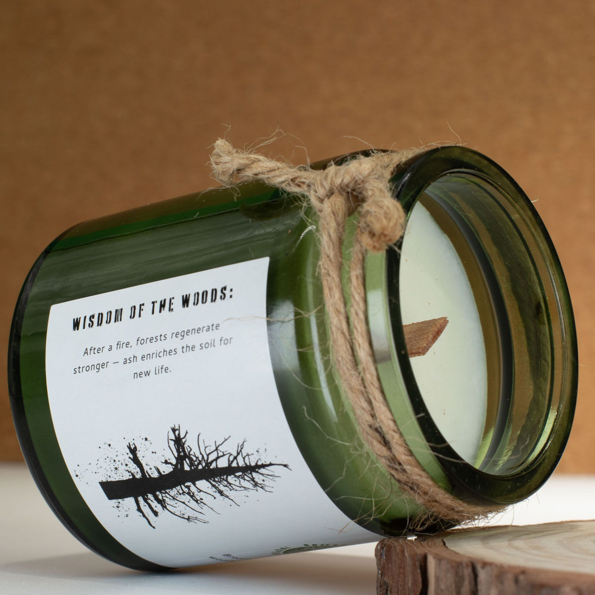 Woodwick Soy Candle - Ash & Woodsmoke