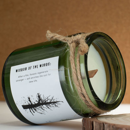Woodwick Soy Candle - Ash & Woodsmoke