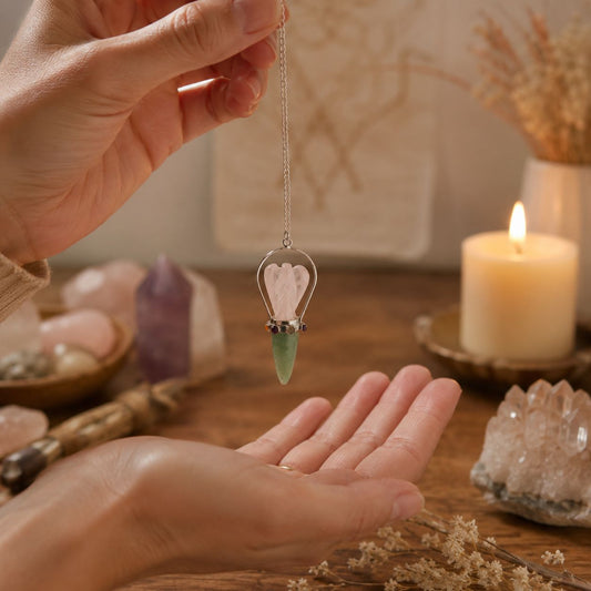The Heart Oracle - Two Piece Angel Pendulum