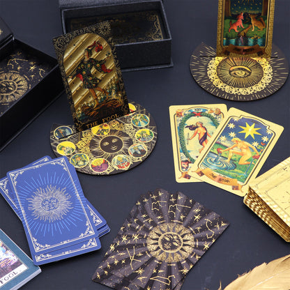 Gold Foil Tarot Card Set - with booklet