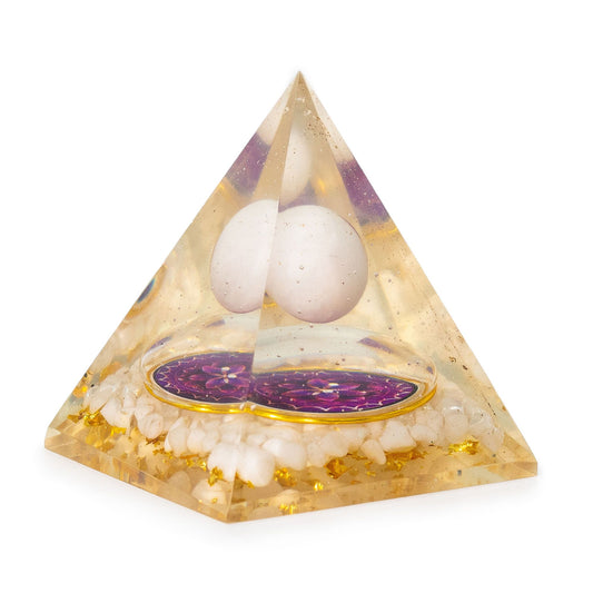Orgonite Pyramids - Floating Quatz Sphere - Quartz