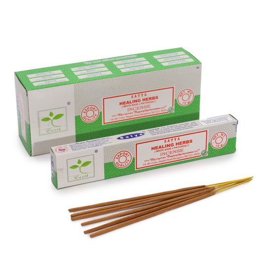 Healing Herbs Incense - White Sage & Patchouli - 15g