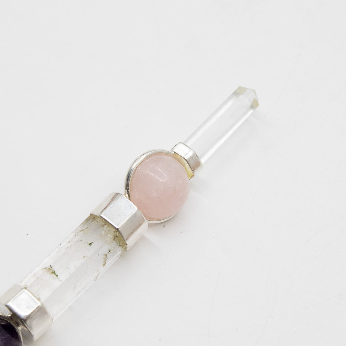 Axis of Grace Wand - Amethyst & Rose Quartz