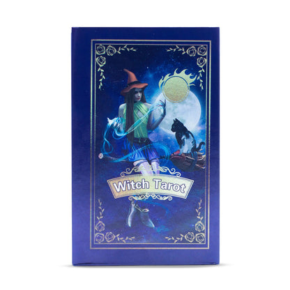 Purple Foil Tarot Card Set - Witch Tarot