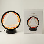 Gemstone Halo Lamp - Fire - Carnelian & Selenite