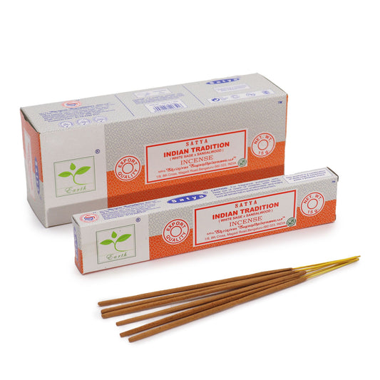Indian Tradition Incense - White Sage & Sandalwood - 15g