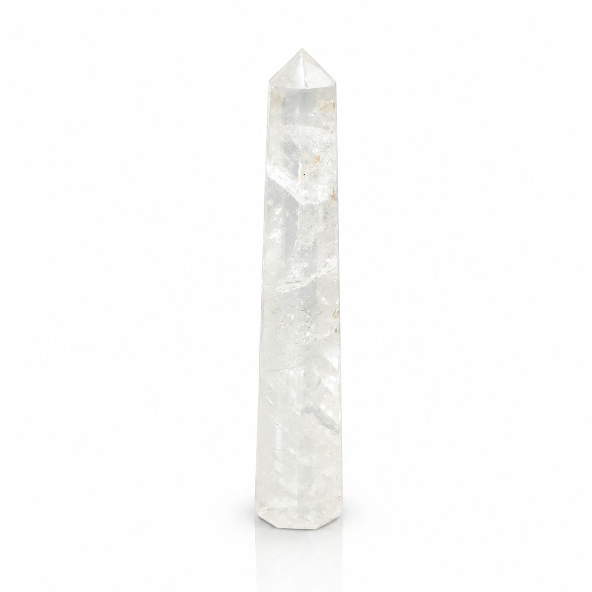 Gemstone Six Face Obelisk Point  - Rock Crystal