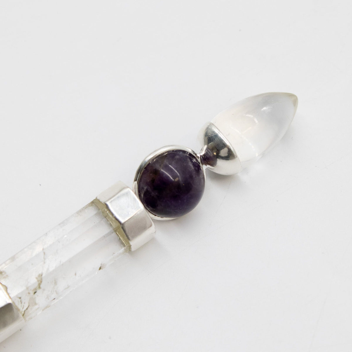 Axis of Grace Wand - Amethyst & Rose Quartz