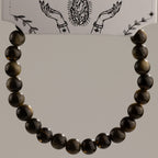 Petite Power Bracelet - Gold Obsidian