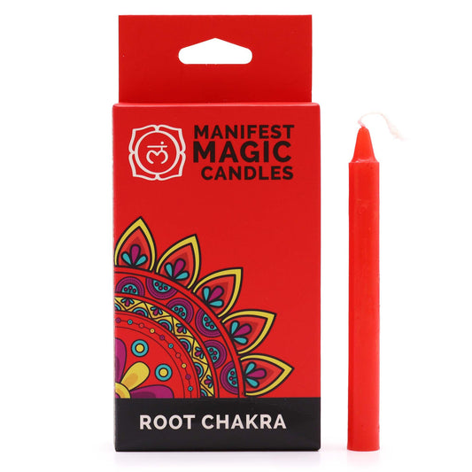 Red Manifest Magic Candles - Root Chakra