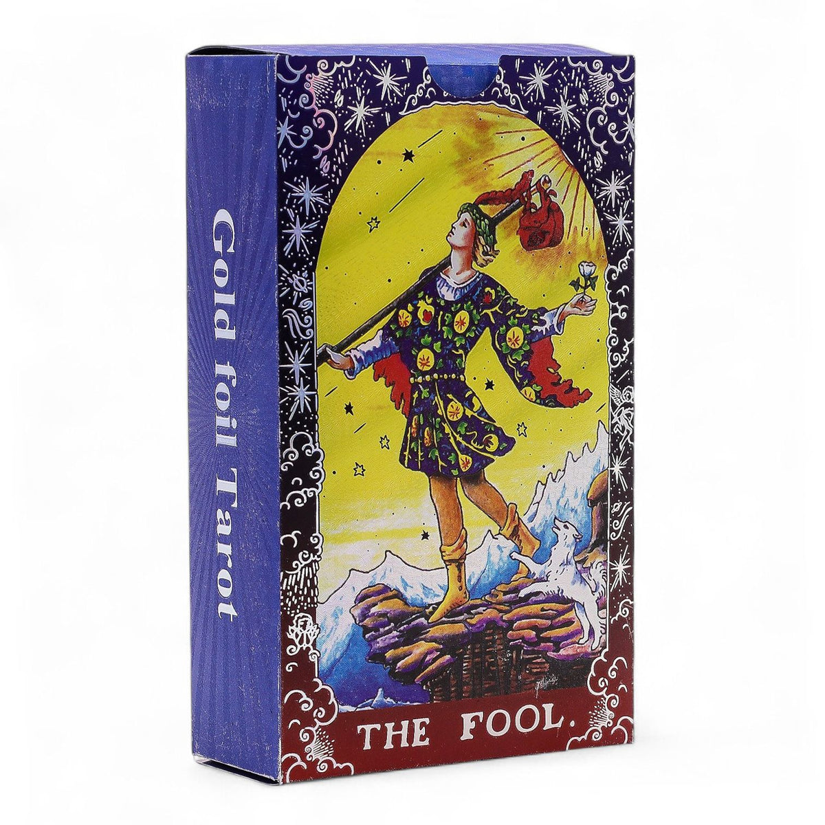 Blue Foil Tarot Card Set - Mandala