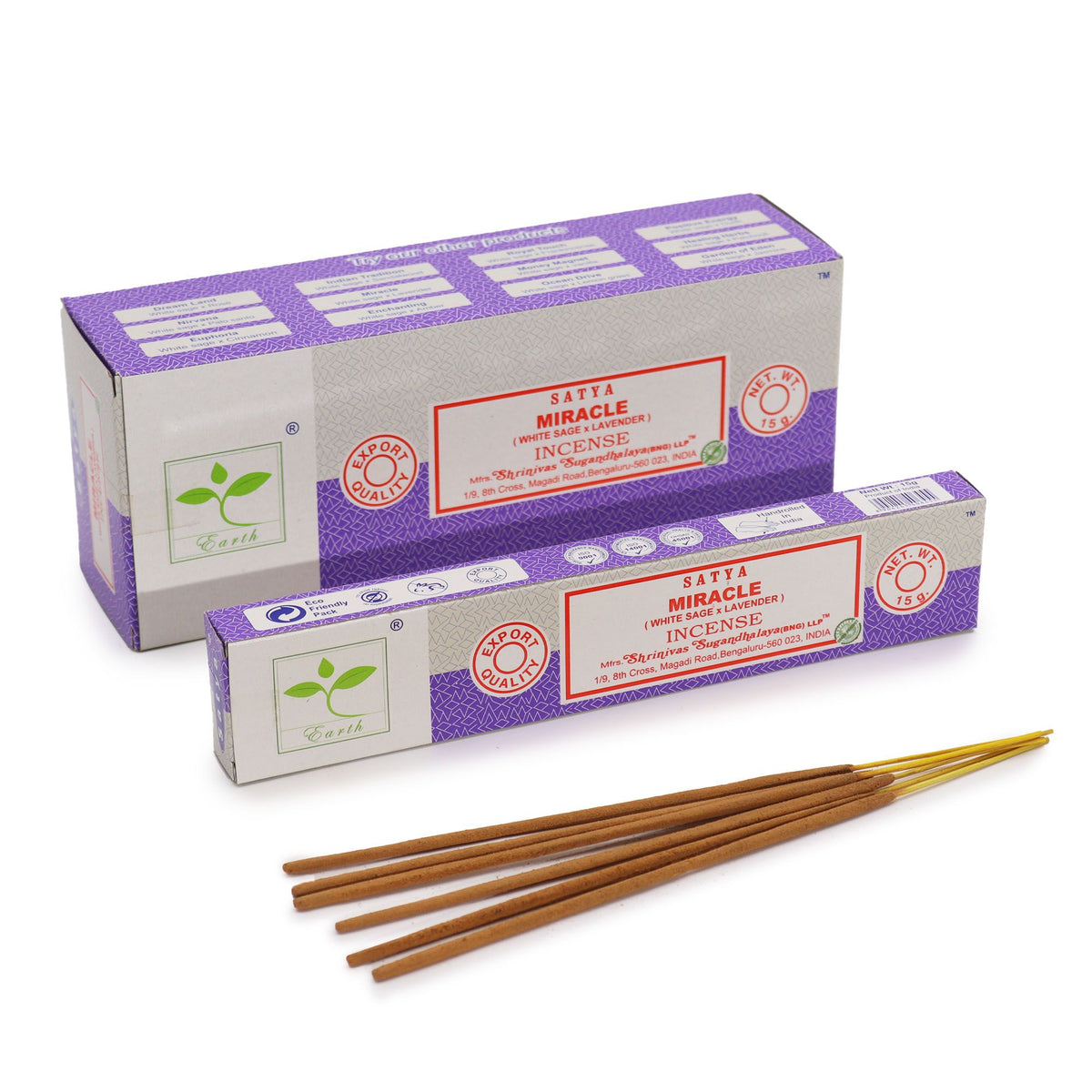 Miracle Incense - White Sage & Lavender - 15g