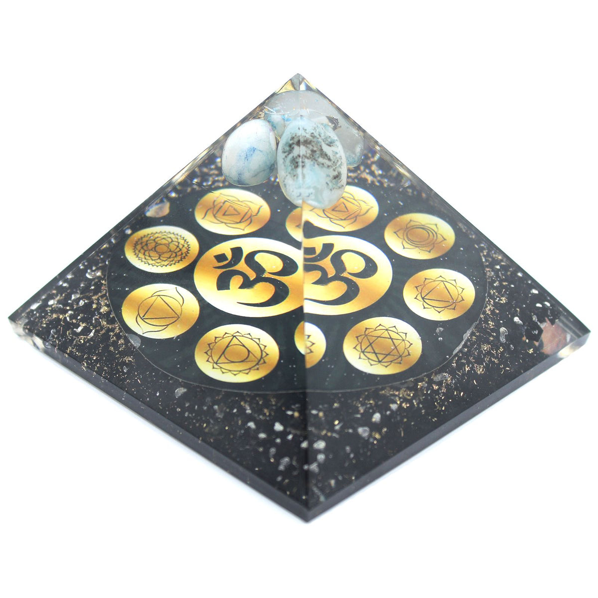 Orgonite Pyramid - Midnight Om Chakra