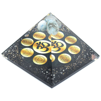 Orgonite Pyramid - Midnight Om Chakra
