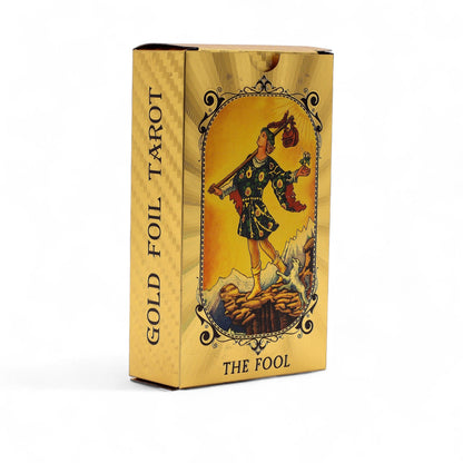 Blue & Gold Foil Tarot Card Set - All Seeing