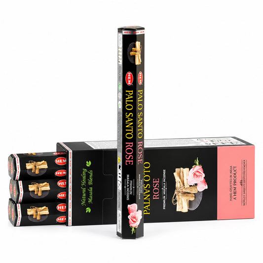 HEM Hexagonal Incense - Palo Santo Masala - Rose