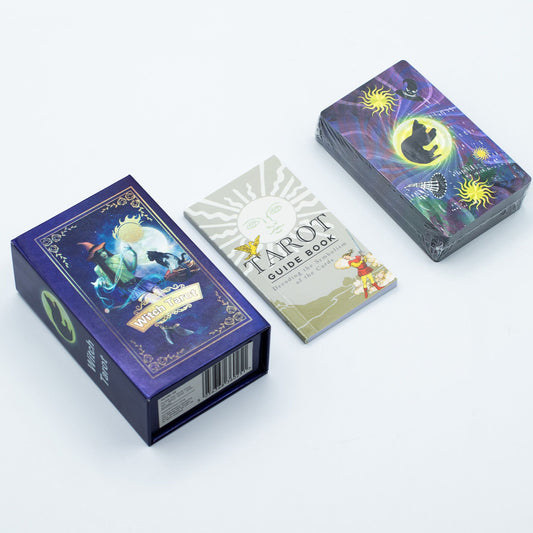 Purple Foil Tarot Card Set - Witch Tarot