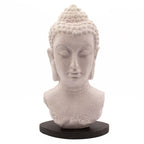 Buddha Bust Lamp Lavender Crackle - Oval Stand