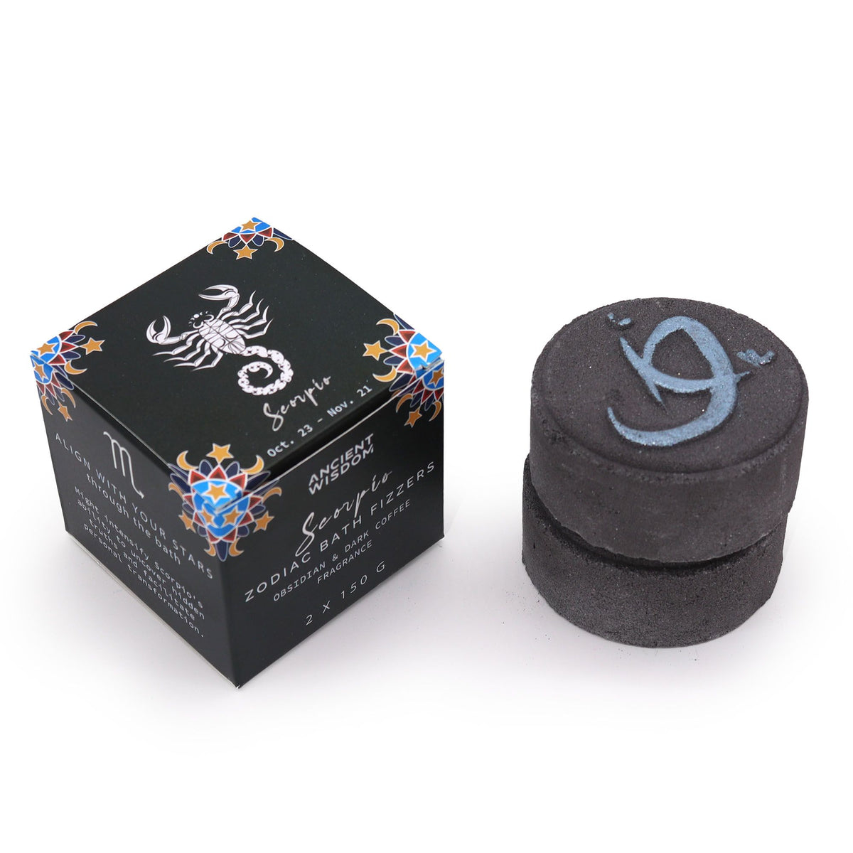 Set of Zodiac Bath Fizzers with Horoscope - Scorpio