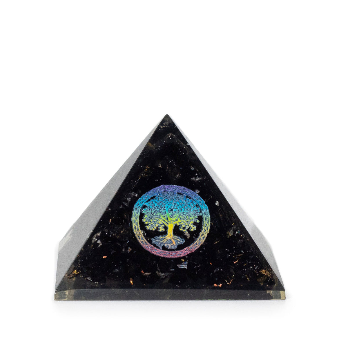 Small Orgonite Pyramids - Tree of Life - Black Tourmaline