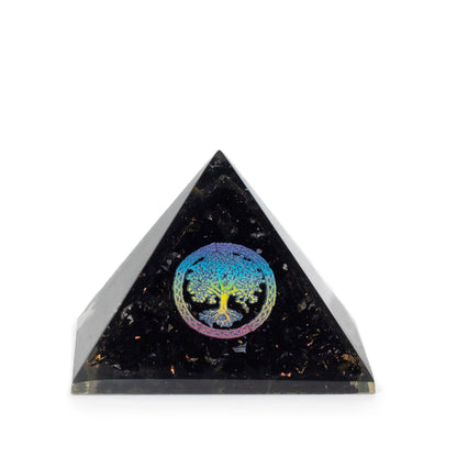 Small Orgonite Pyramids - Tree of Life - Black Tourmaline