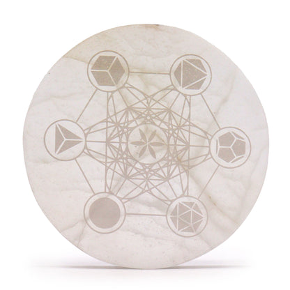 Large Charging Plate - Sacred Geometry