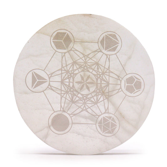 Large Charging Plate - Sacred Geometry