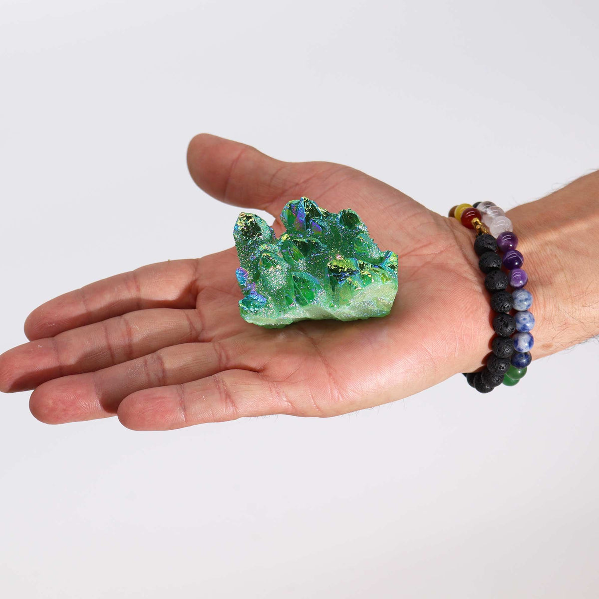 Enhanced Quartz - Green Flame Quartz
