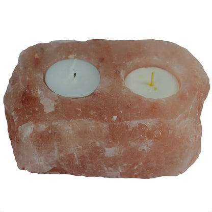 Natural Salt 2 Candle Holder