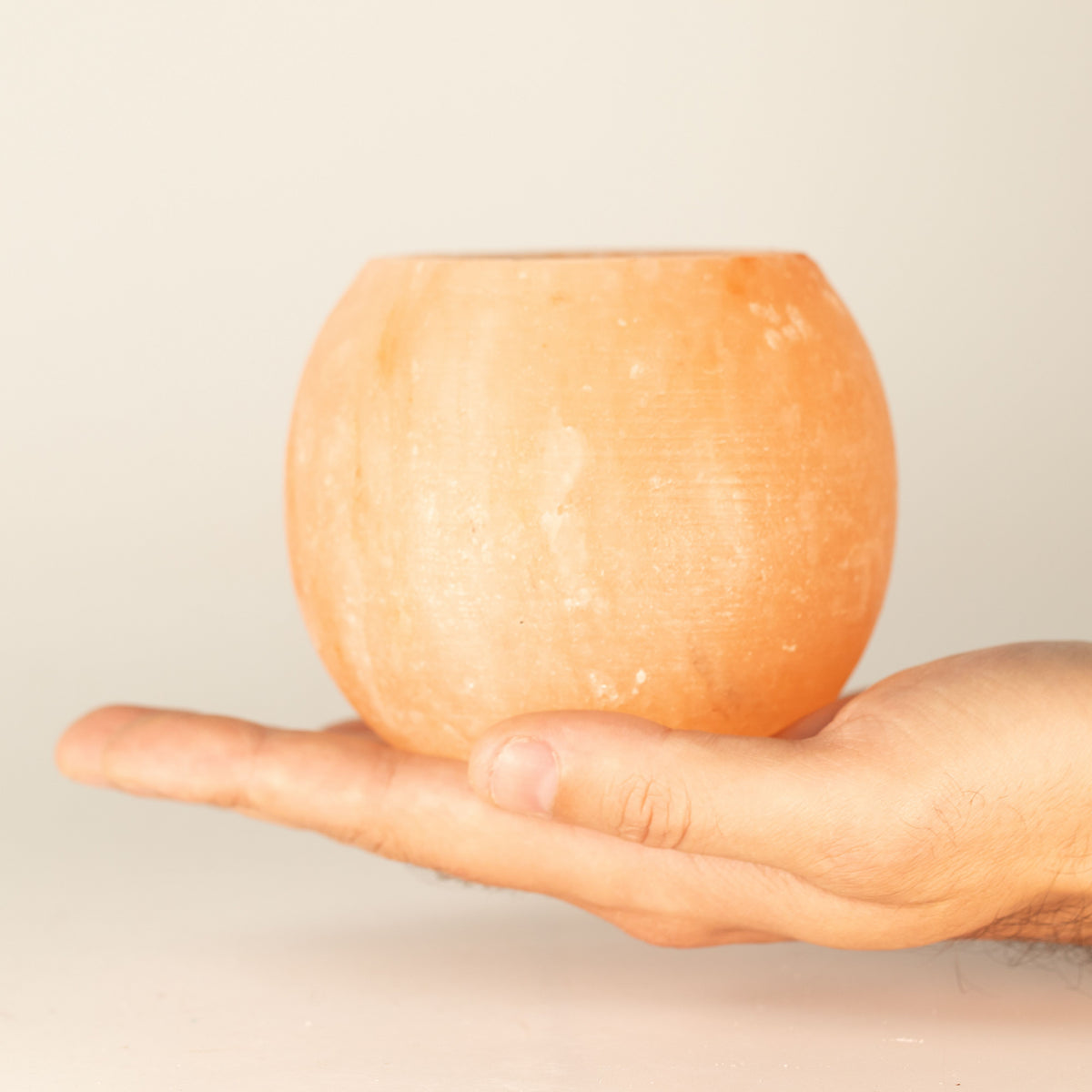 Salt Candle Holder - Round