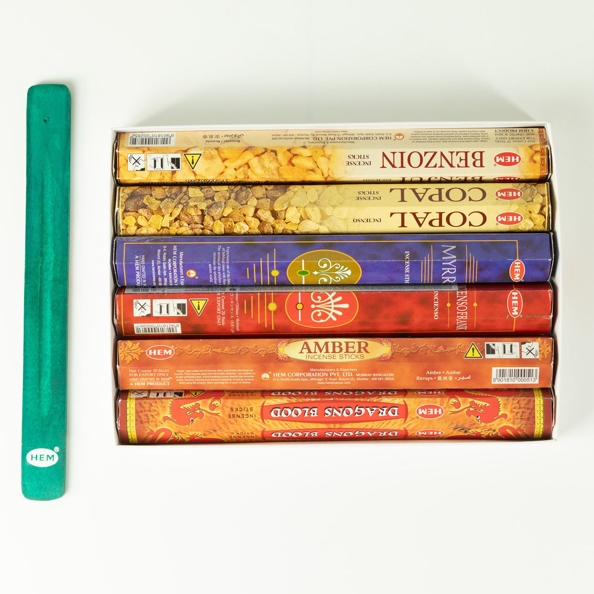 HEM Hexagonal Incense - Resin Collection & Ashcatcher (Pack of 6)