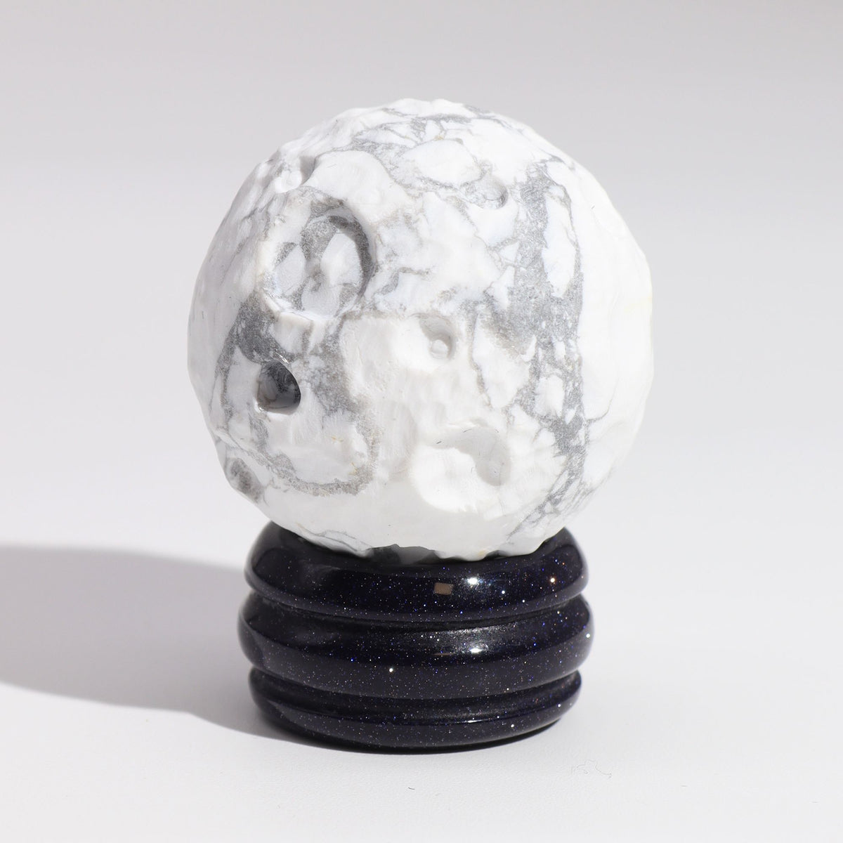 White Howlite Planet - Moon