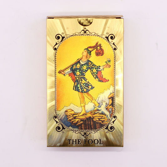 Blue & Gold Foil Tarot Card Set - All Seeing