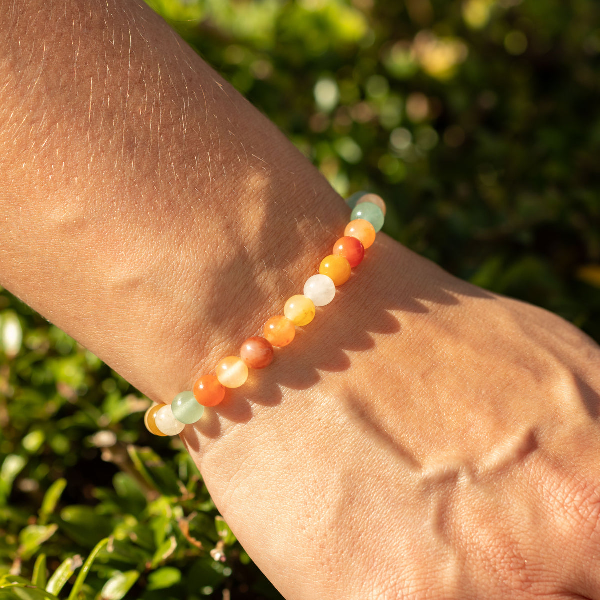 Petite Power Bracelet - Rainbow Agate