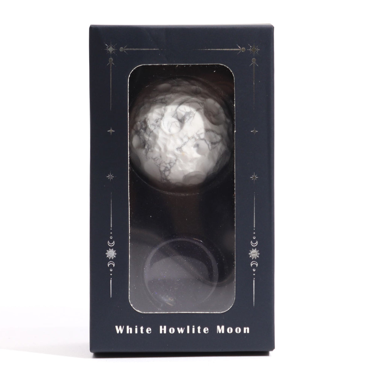 White Howlite Planet - Moon