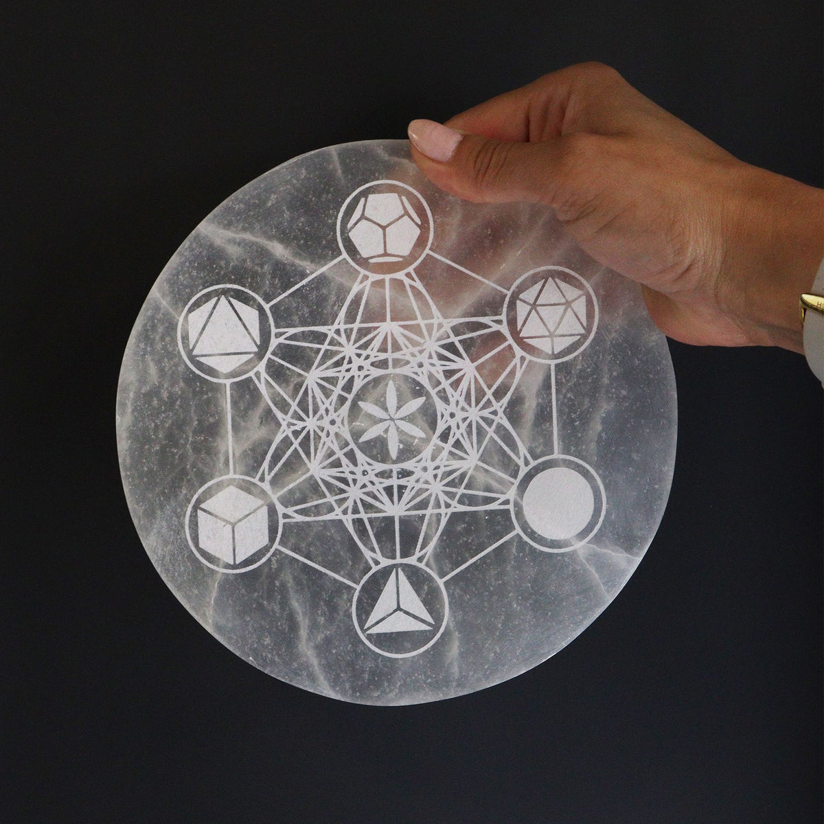 Large Charging Plate - Sacred Geometry