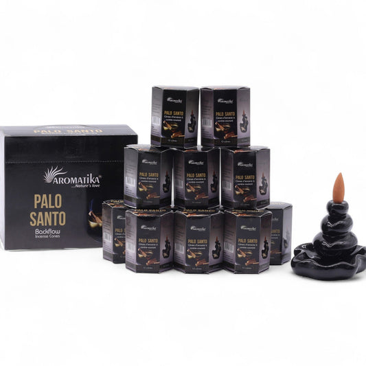 Aromatika Masala Backflow Incense Cones - Palo Santo