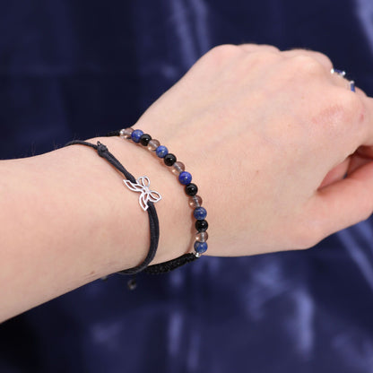 Zodiac Candle & Gemstone Bracelet - Scorpio