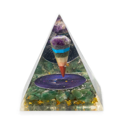 Orgonite Pyramids - Green Aventurine Chips