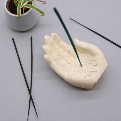 Hand Incense Burner - Lotus