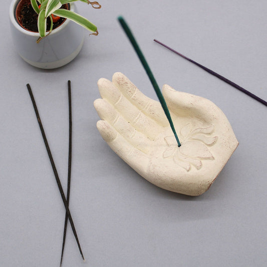 Hand Incense Burner - Lotus
