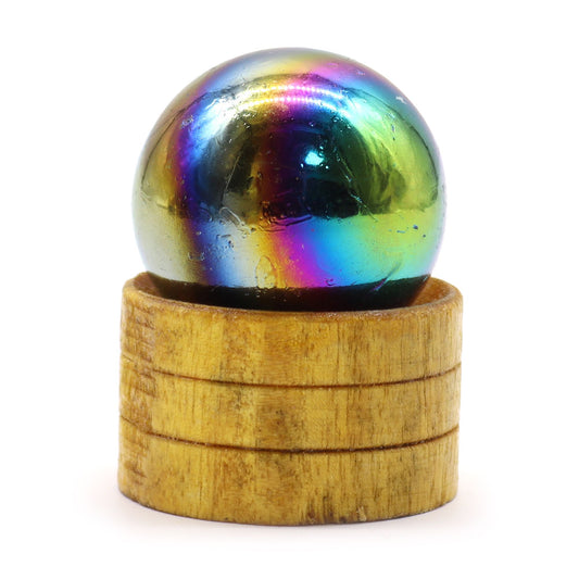 Gemstone Sphere - Amethyst Aura - 40mm