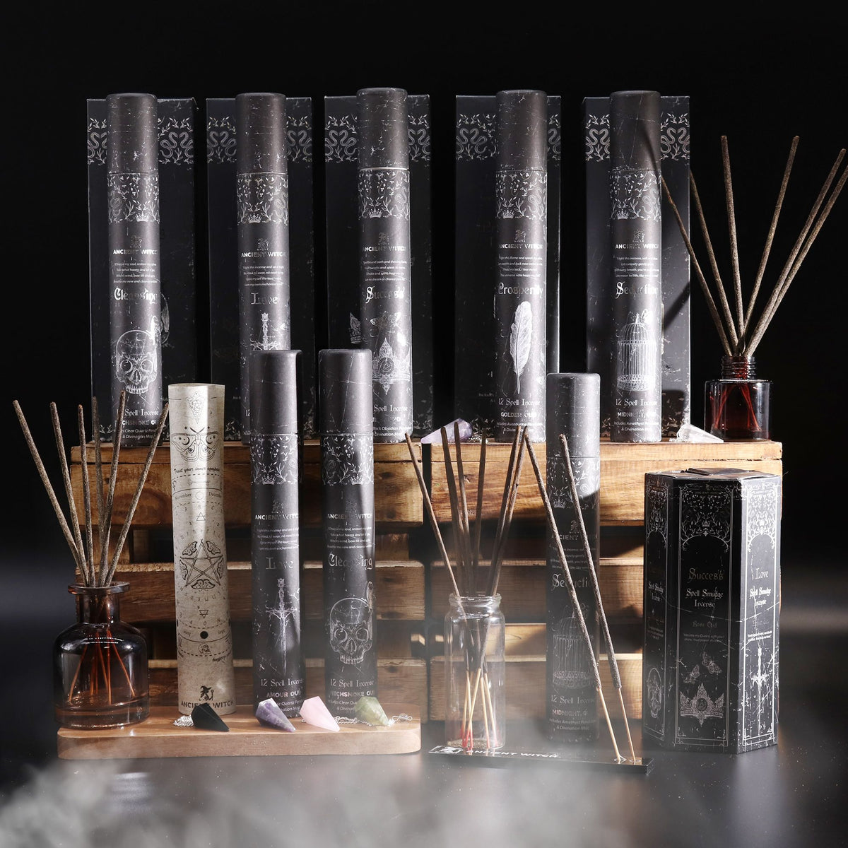 Ancient Witch Spell Incense - Cleansing - Crystal Pendulum