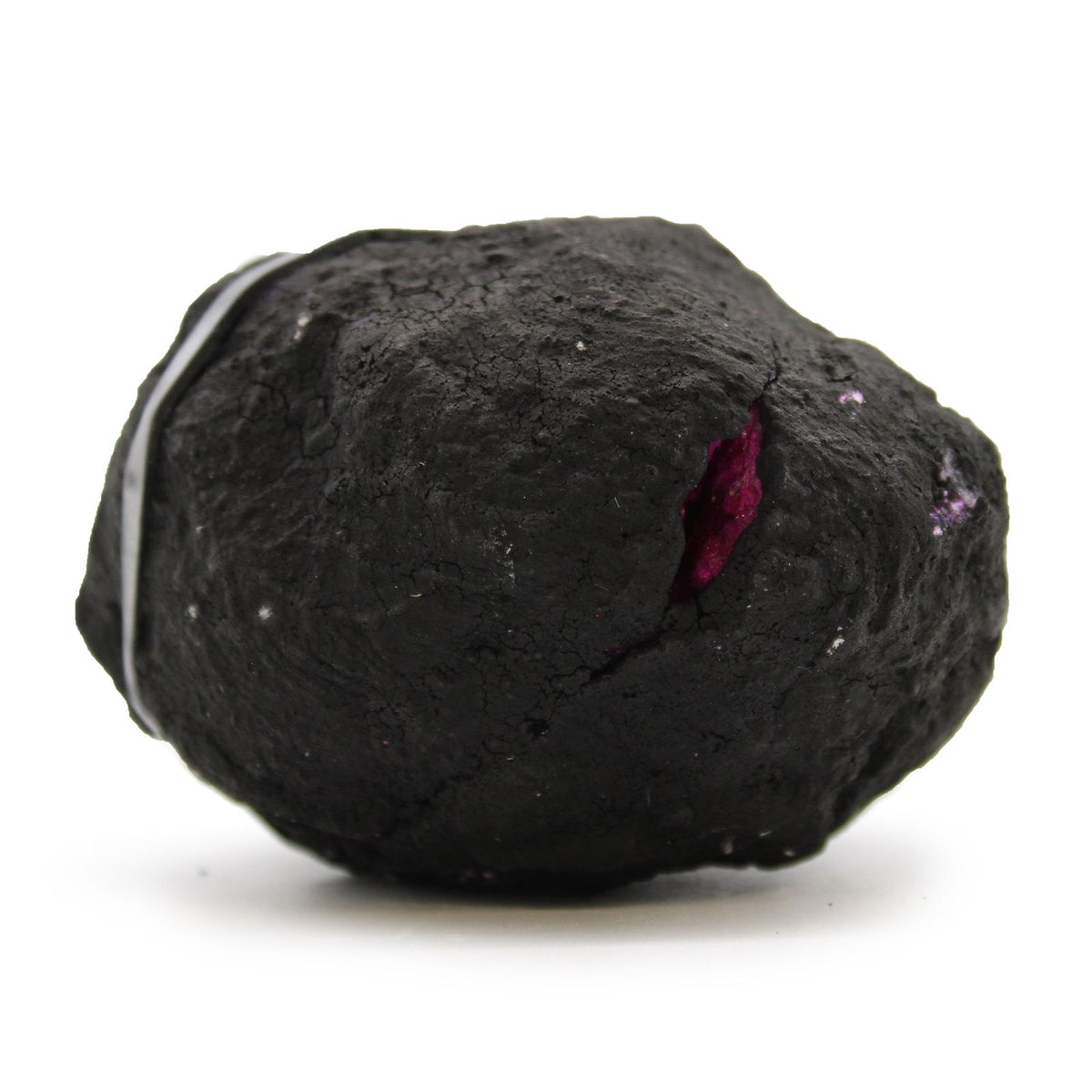 Calsite Geodes - Black Rock - Dark Red / Pink